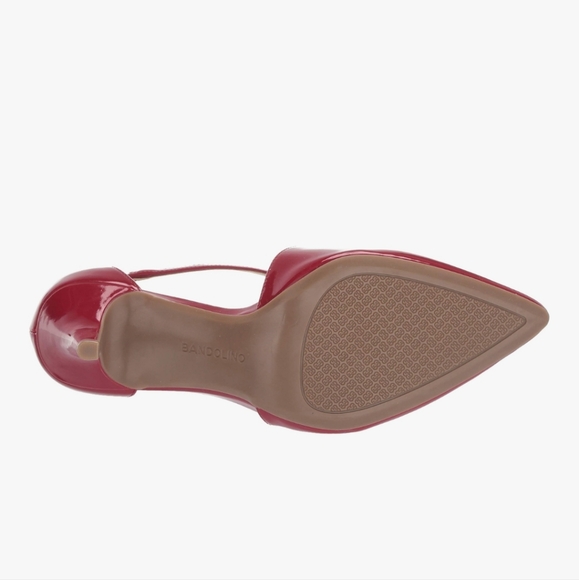 Bandolino Womens Wine Red Patent Leather Zeffer Pump Bow Accent 9.5 M - Picture 5 of 6